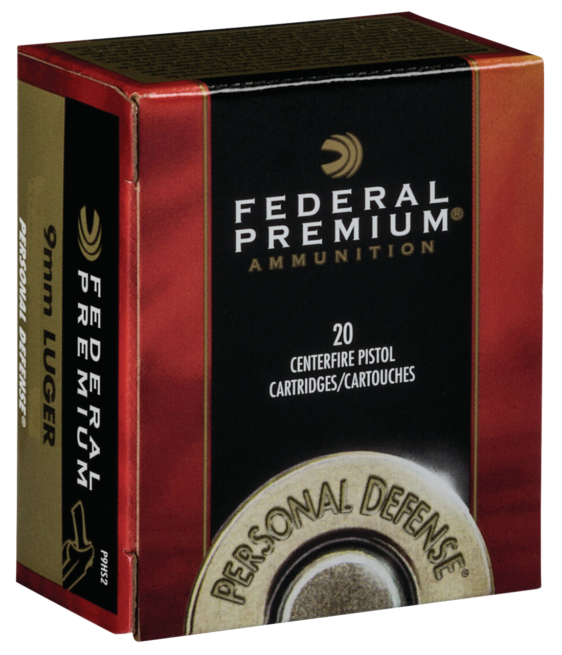 Federal Premium, Fed P9hs1        9mm       124 Hshk        20/25