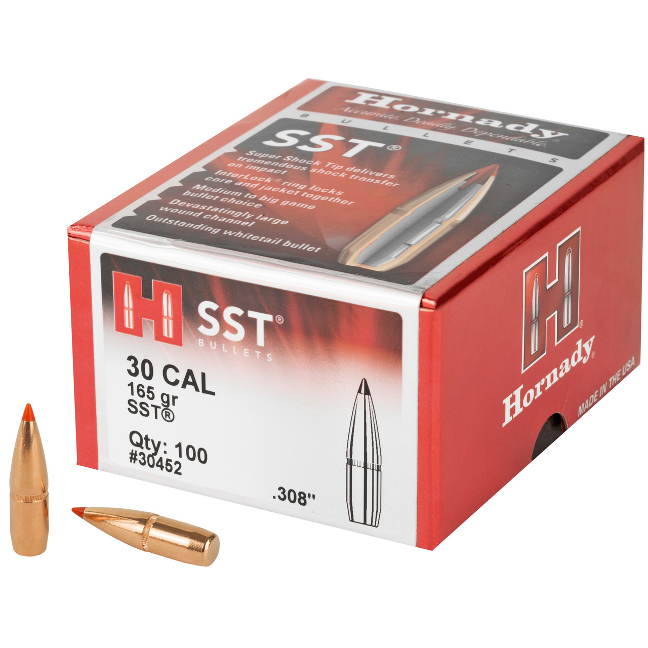 Hrndy Sst 30cal .308 165gr 100ct Hrndy Sst 30cal .308 165gr 100ct