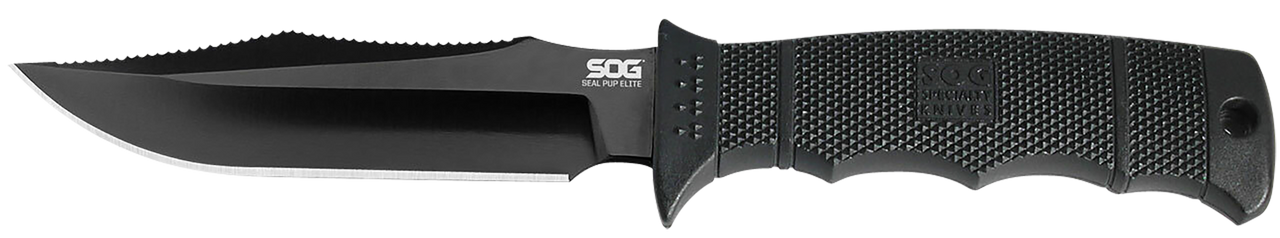 S.o.g Seal Pup, Sog E37sn-cp  Seal Pup Elite Blk Tini Nylon Sheath