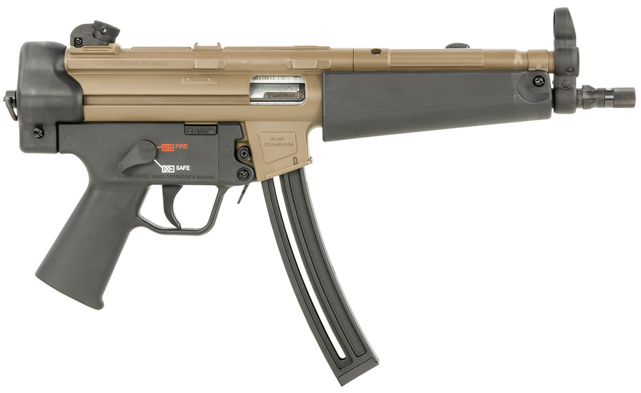 Hk Mp5, Hk 81000629 Mp5 Fde Pistol 22lr (1) 25rd