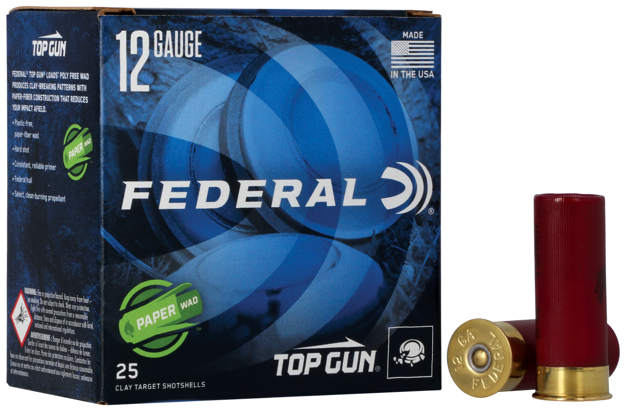 Federal Top Gun, Fed Tg12ws175  Paper   12 #7.5 shot  2.75  1oz