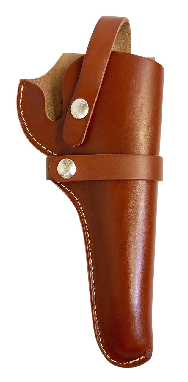 Hunter Company 1100-14 Belt OWB Size 14 Chestnut Tan Leather Belt Loop Fits DA Revolver Fits 5.50-6" Barrel Right Hand Compatible w/ Hunter Buscadero/Straight Cartridge Belts