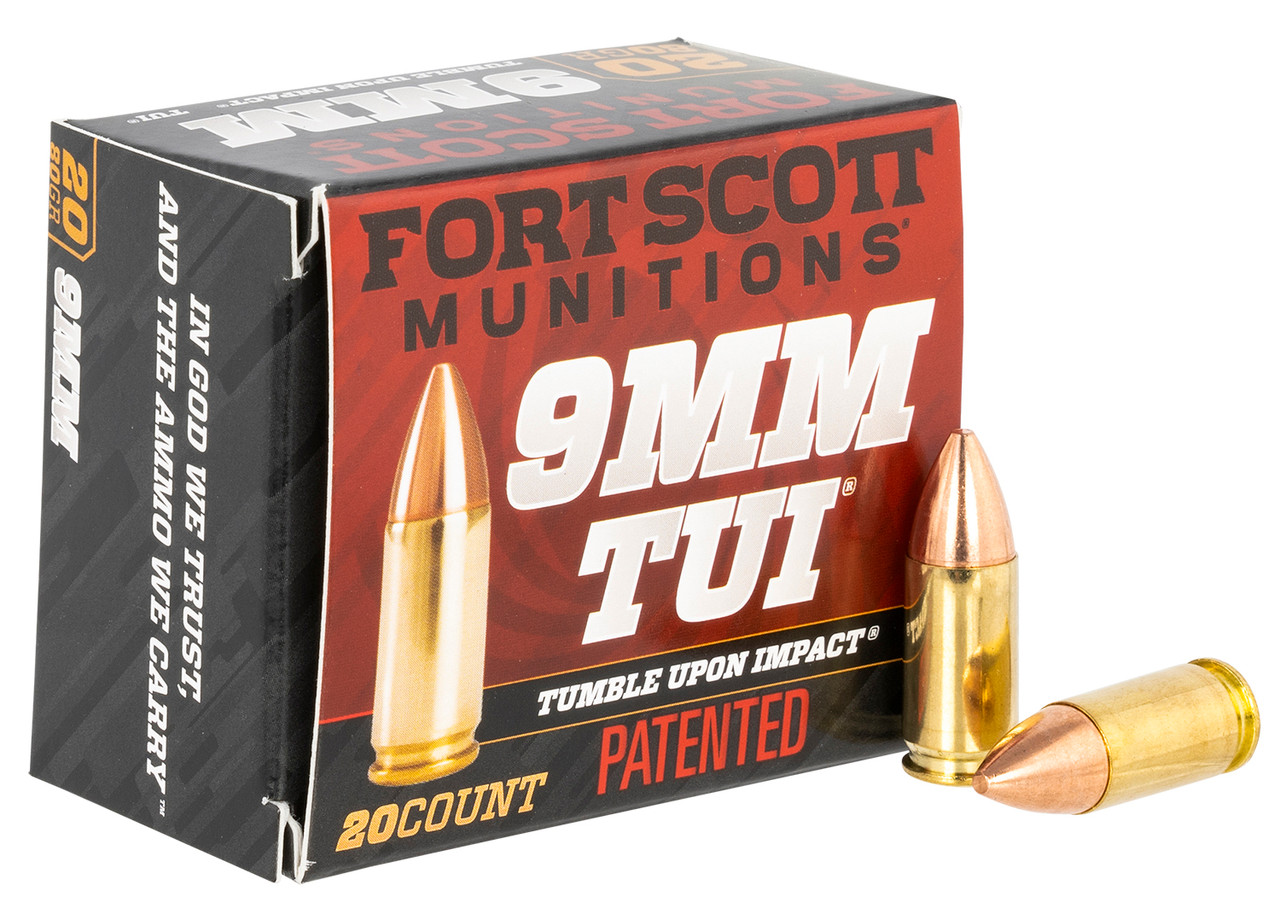 Fort Scott Munitions 9MM080SCV Tumble Upon Impact (TUI) Self