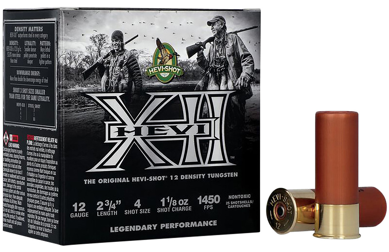 HEVI-Shot HS51314 HEVI-XII 12Gauge 2.75" 1 1/8oz Tungsten 4Shot