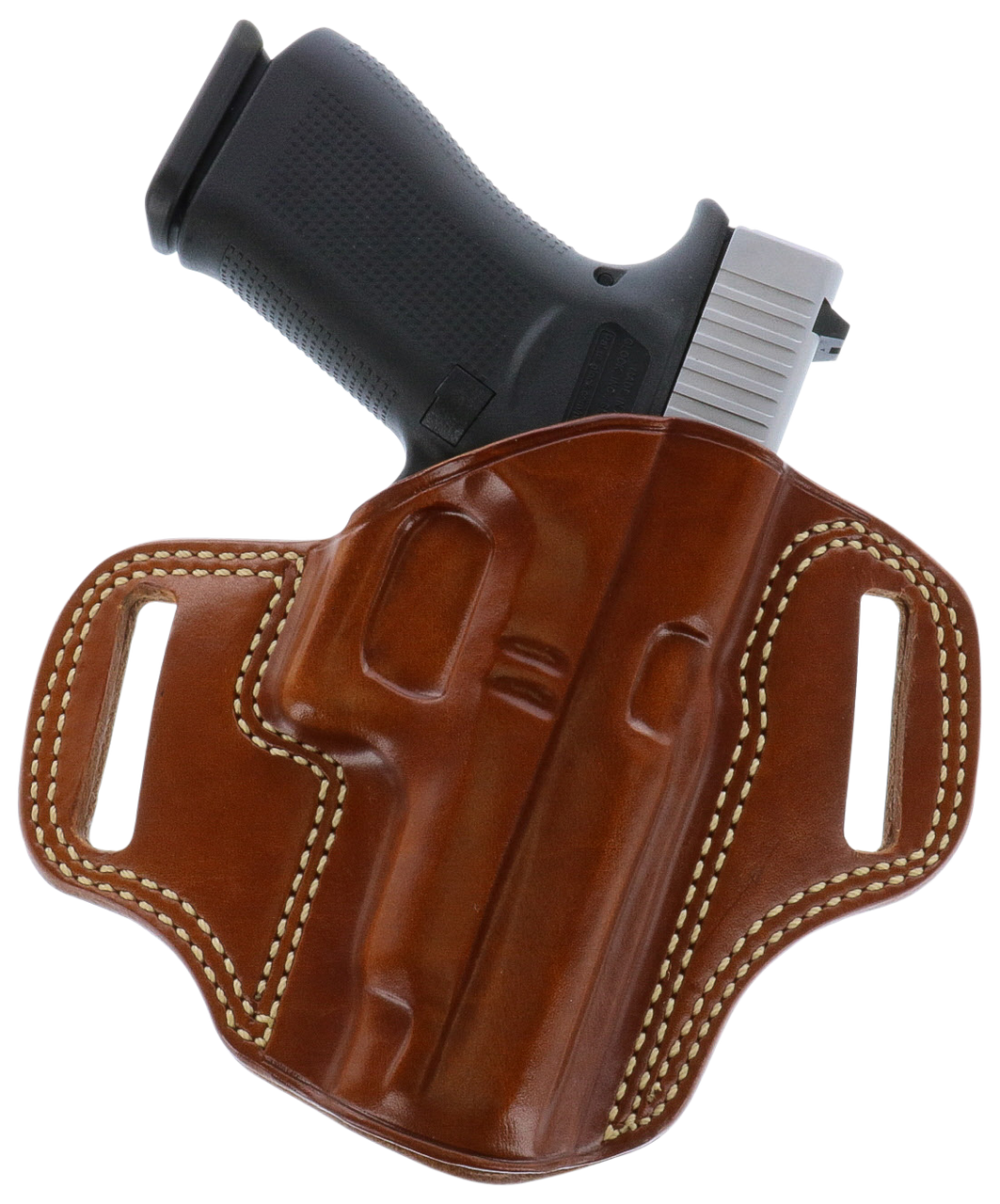 Galco CM270 Combat Master OWB Tan Leather Belt Slide Fits Browning Hi-Power/Springfield SA-35/Girsan MC P35/Match Right Hand