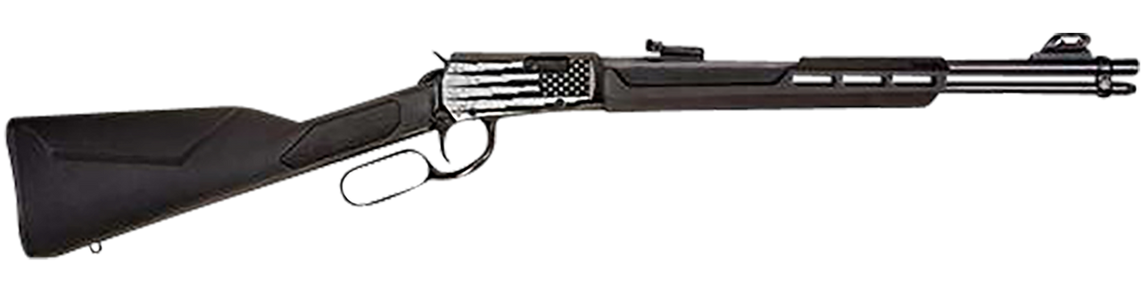 Rossi Rio Bravo, Rossi Rl22181sy-en18  Bravo Eng Flg 22lr 18 Bk/syn