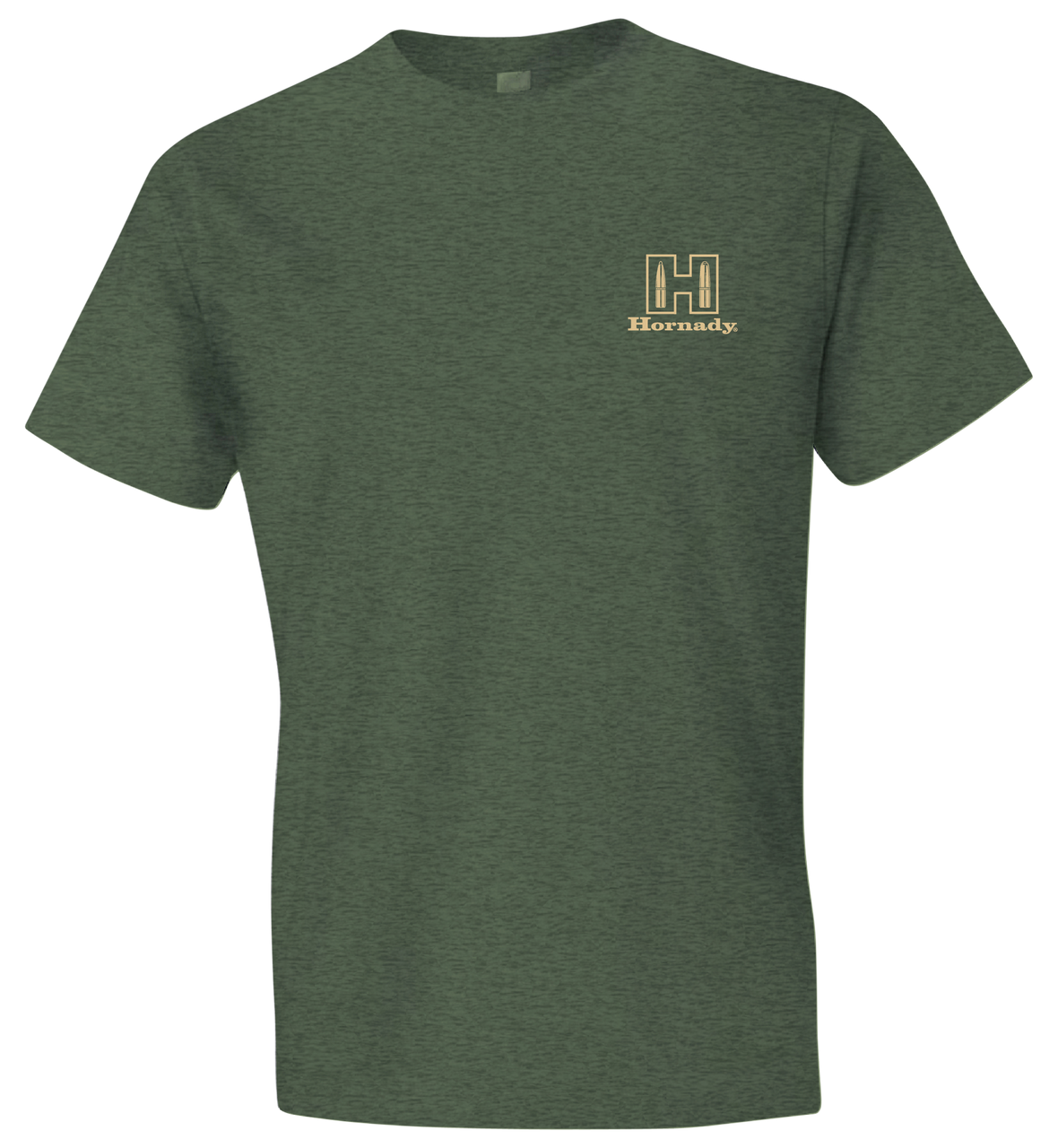 Horizon Design Hornady T-shirt, Hdesign 31433  Hornady Logo Stmp Tshirt Lg Milgrn