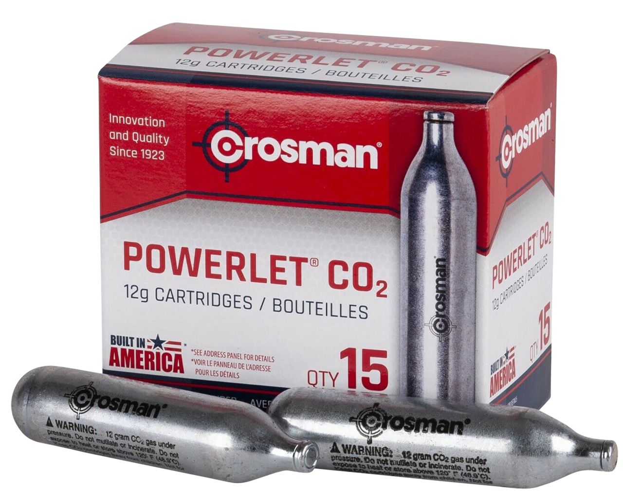 Crosman , Cros C2315      Powerlet 12g Co2 Cartridges   15pk