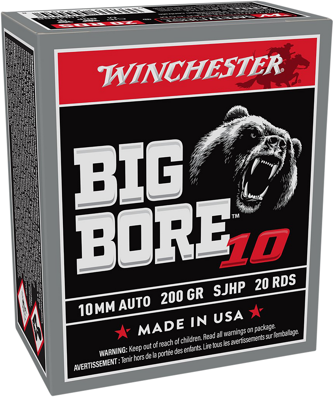 Winchester Ammo Big Bore, Win X10mmbb         10mm   200 Jsp Bigbore