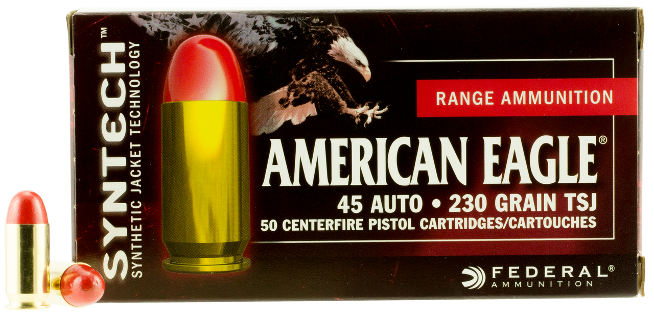 Federal American Eagle Syntech Range, Fed Ae45sj1        45a      230 Tsj          50/10