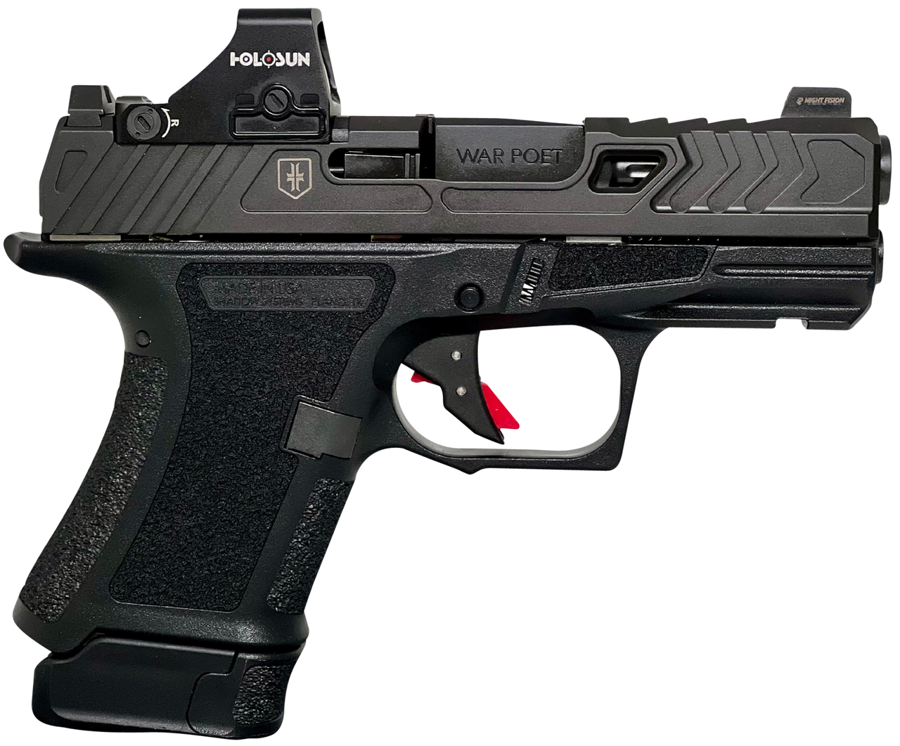 Shadow Systems SS4084H CR920 War Poet w/Optic 9mm Luger 10+1/13+1, 3.40" Black Nitride Match Grade/Spiral Fluted Barrel & Optic Cut