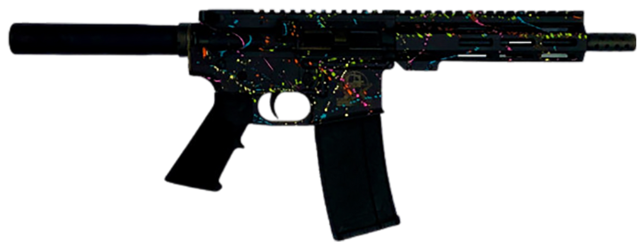 Great Lakes Firearms Saved By The Splatter, Glfa Gl15223psblk    223 Wylde Pstl 7.5 Splatter