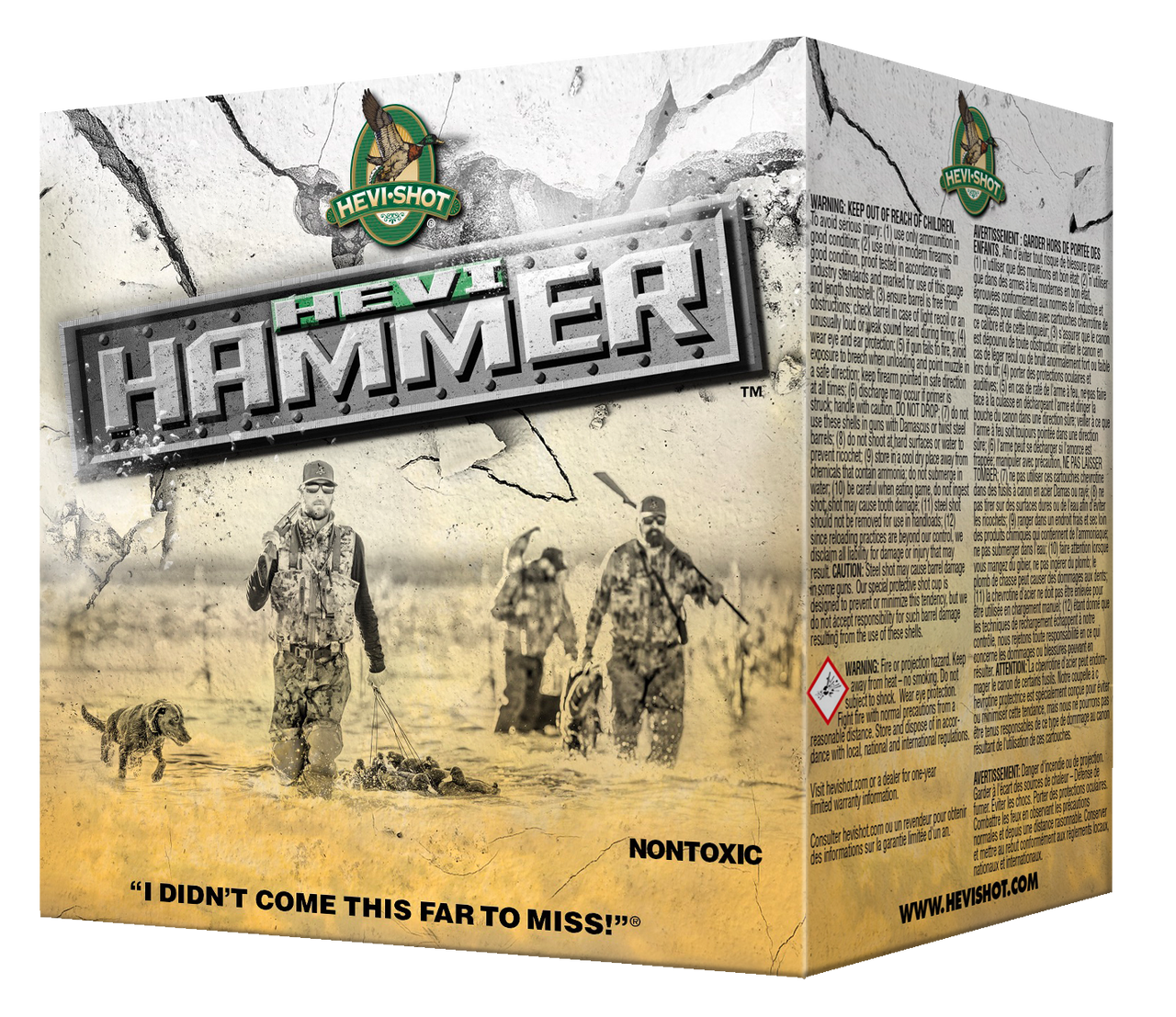 HEVI-Shot HS28388 HEVI-Hammer 12 Gauge 3.50" 1 1/2 oz Steel/ Bismuth BB Shot 25 Per Box HEVI-Shot HS28388 HEVI-Hammer 12 Gauge 3.50" 1 1/2 oz Steel/ Bismuth BB Shot 25 Per Box