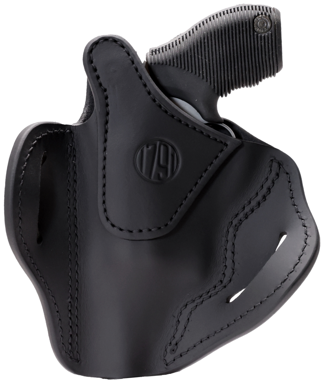 1791 Gunleather RVHX3SBLR RVHX-3 OWB Size 03 Stealth Black Leather Belt Slide Right Hand