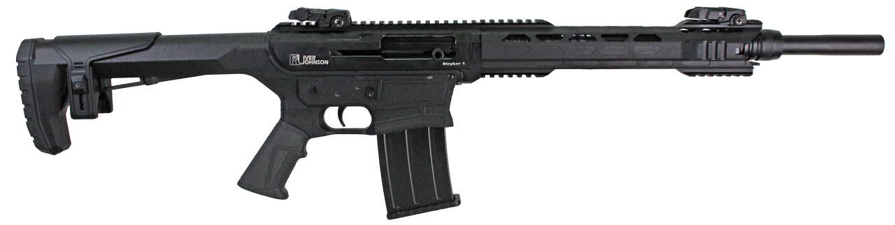 Iver Johnson Arms STRYKER1 Stryker 1 12 Gauge Semi-Auto 5+1 20" Black Steel Barrel, Black Picatinny Rail Receiver, Adj Cheekrest Black Synthetic Stock