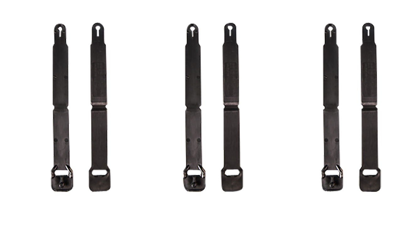 High Speed Gear Molle Clips, Hsgi 91sc12bk Short Clips        12pk     Black