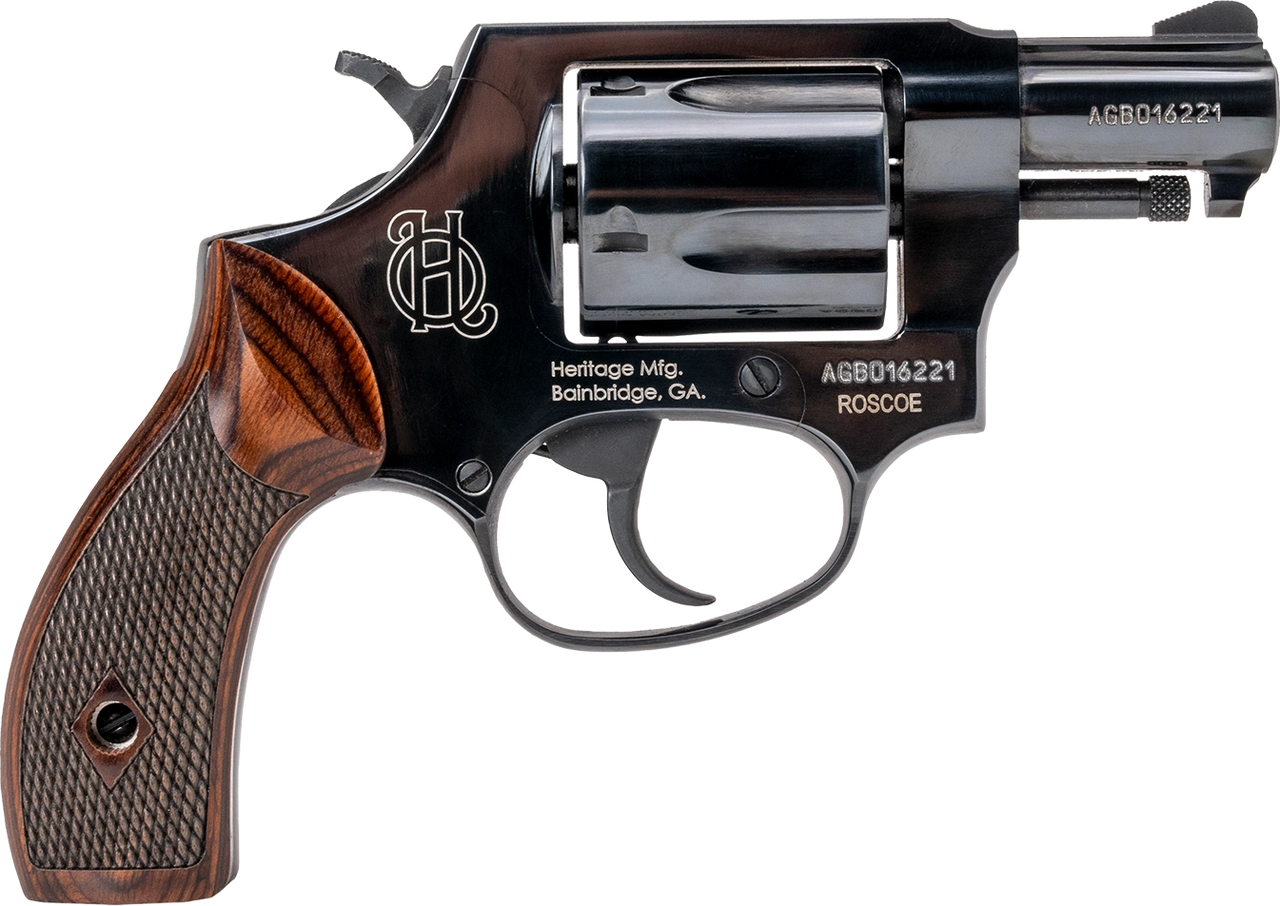 Heritage Mfg Roscoe, Her Hr38b2w        Roscoe  38   2   5r  Bk Wd Grip