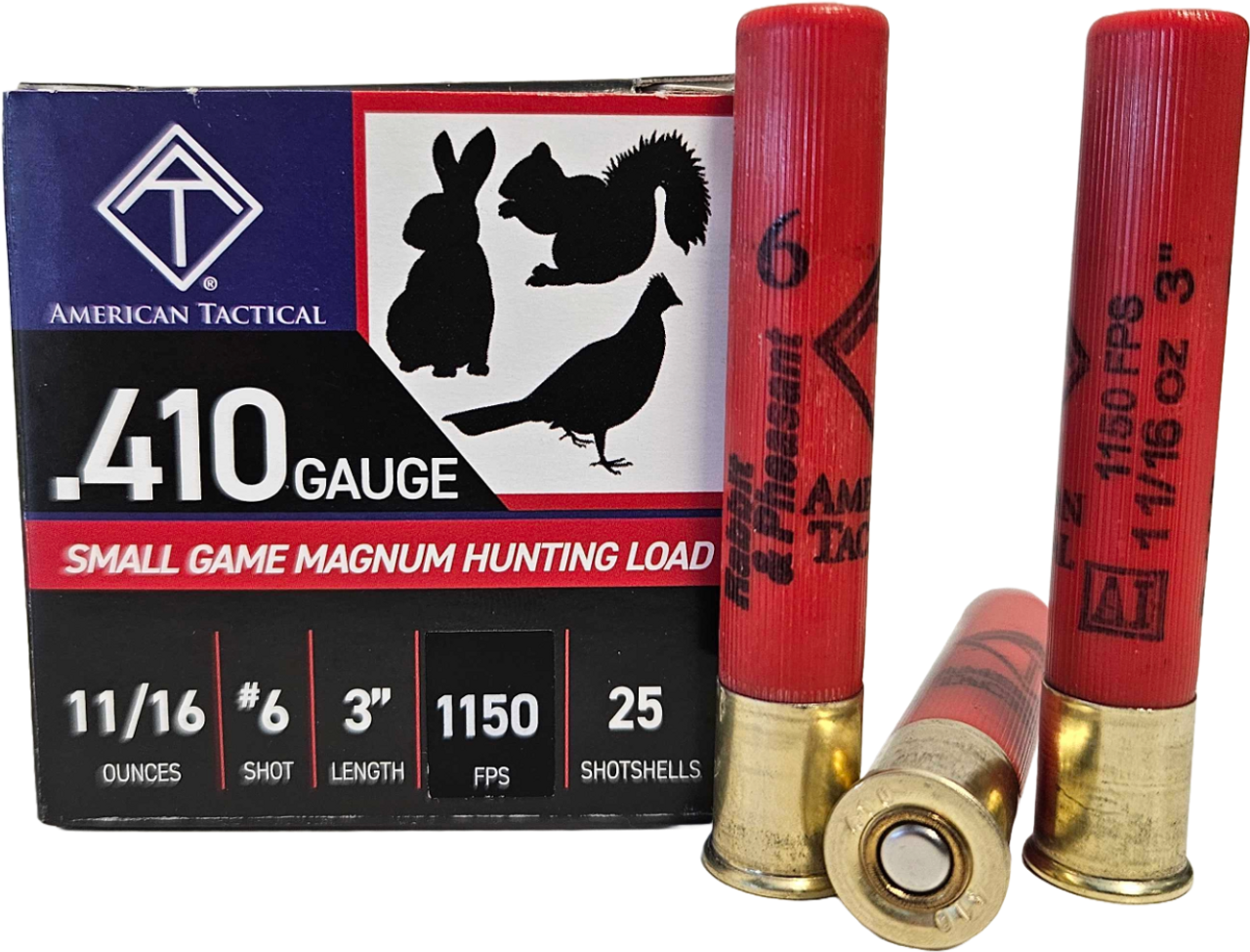 ATI ATIAC41036 Target Load  410Gauge 3" 11/16oz 6Shot 25 Per Box/10 Case