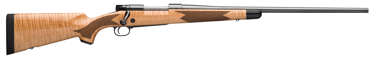 Winchester Repeating Arms 535218229 Model 70 Super Grade 264 Win Mag Caliber with 3+1 Capacity, 26" Barrel, High Polished Blued Metal Finish & Gloss AAA Maple Stock Right Hand (Full Size)