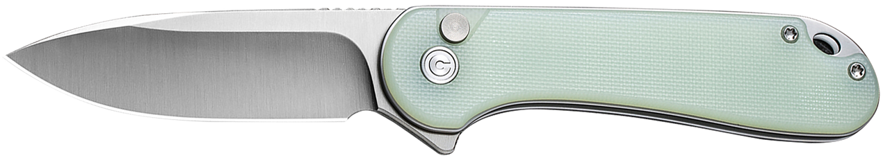 Civivi Knives C18062P-2 Elementum II  EDC 2.96" Folding Drop Point Plain Satin Nitro-V Steel Blade, Natural G10 Handle