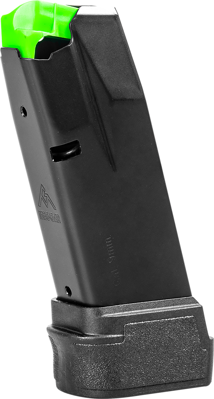 Mec-Gar MGHC1202A   14rd 9mm Fits Springfield Hellcat Black Steel