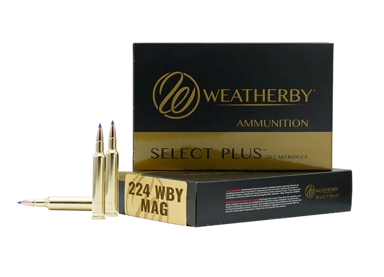 Weatherby H22450VMAX   224WthbyMag 50gr Hornady V-Max 20 Per Box/10 Case