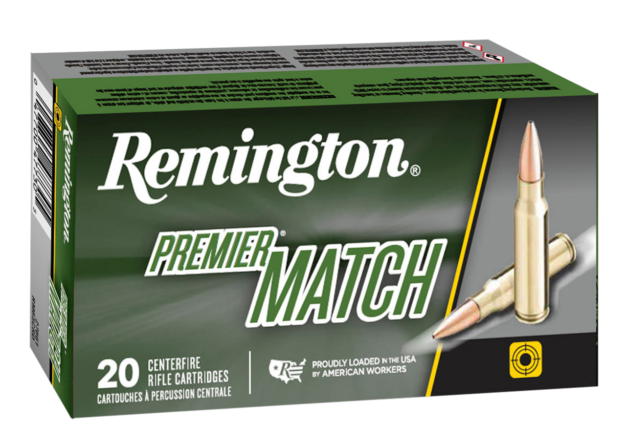 Remington Ammunition 27673 Premier Match 6.5PRC 145gr Berger Open Tip Match 20 Per Box/10 Case
