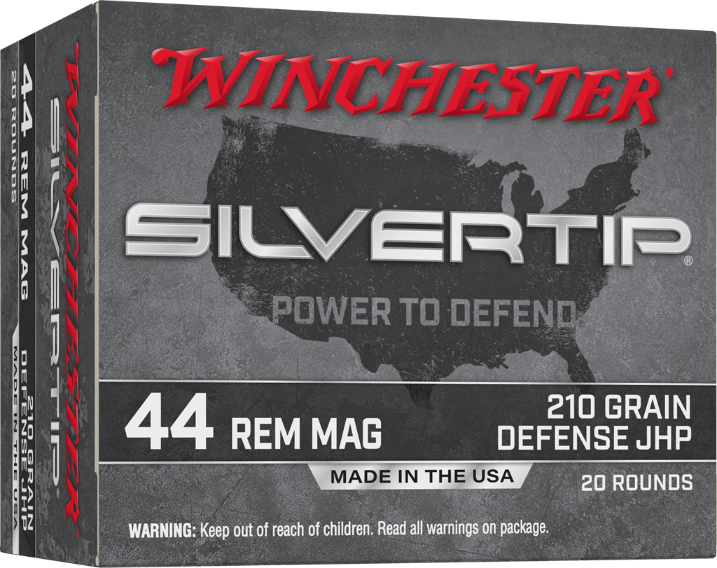 Winchester Ammo W44MST Silvertip  44RemMag 210gr Jacketed Hollow Point 20 Per Box/10 Case