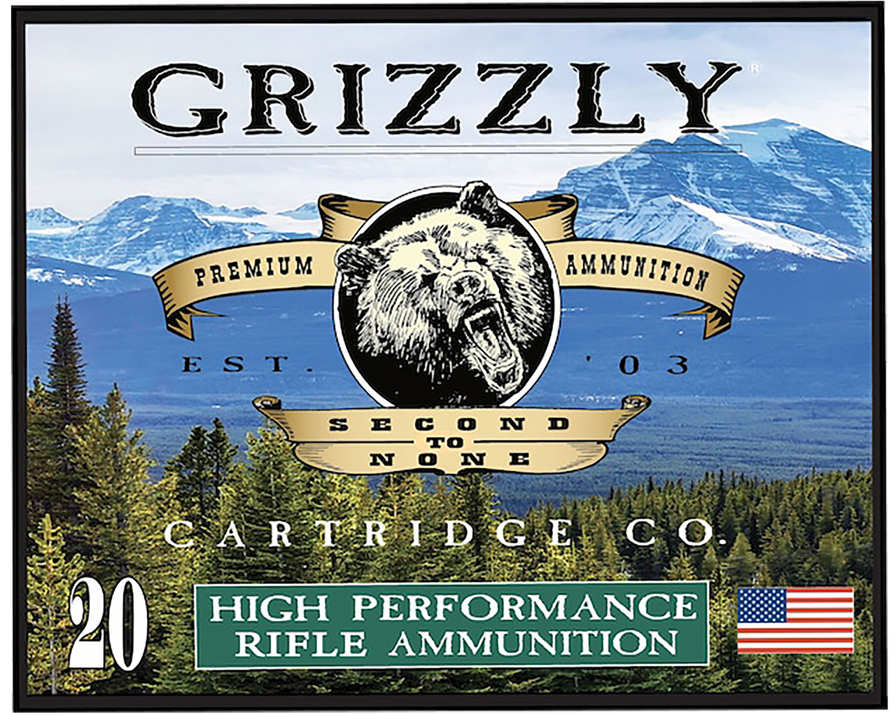 Grizzly Ammo GC45/70+P10   45-70Gov+P 525gr Full Metal Jacket Flat Point 20 Per Box/10 Case