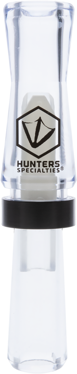 Hunters Specialties HS-WF-DRDC Suzie-Q Double Reed Duck Call Duck Sounds Clear Polycarbonate
