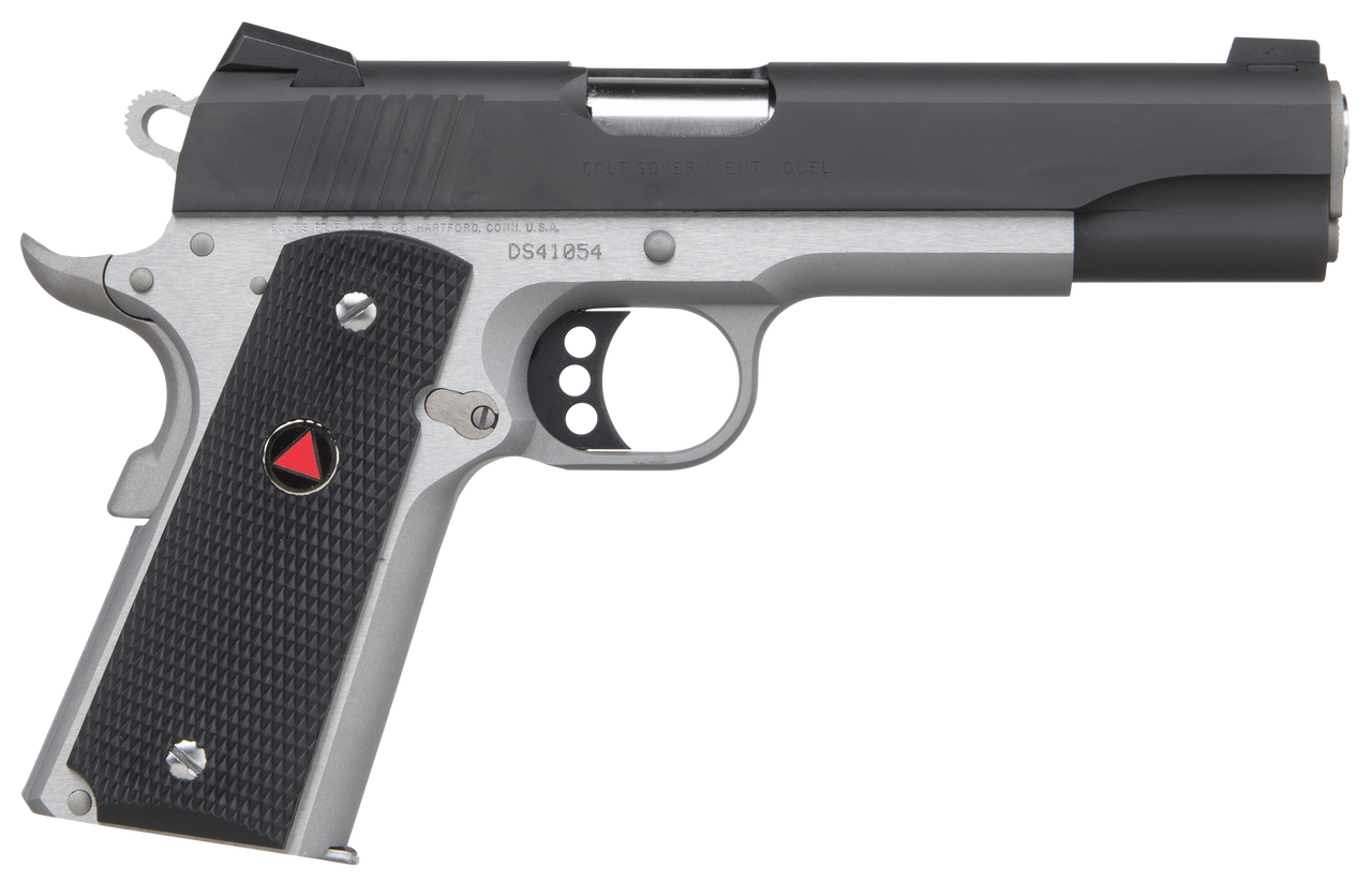 Colt Mfg O2020XETT 1911 Delta Elite 10mm Auto Caliber with 5" Barrel, 8+1 Capacity, Stainless Steel Finish Frame, Serrated Black Carbon Steel Slide & Black Polymer with Integrated Delta Medallion Grip