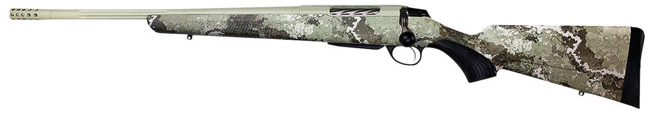 Tikka JRTXVA431R10 T3x Lite 300 Win Mag 3+1 24.30" Fluted/Threaded, Desert Verde Cerakote Barrel/Rec, Veil Alpine Synthetic Stock, Interchangeable Grip, Muzzle Brake Left Hand