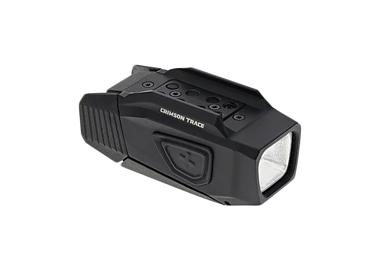 Crimson Trace 0101690 RailLight  Black Aluminum Handgun 100/250/500/1000 Lumens White/Red LED Bulb
