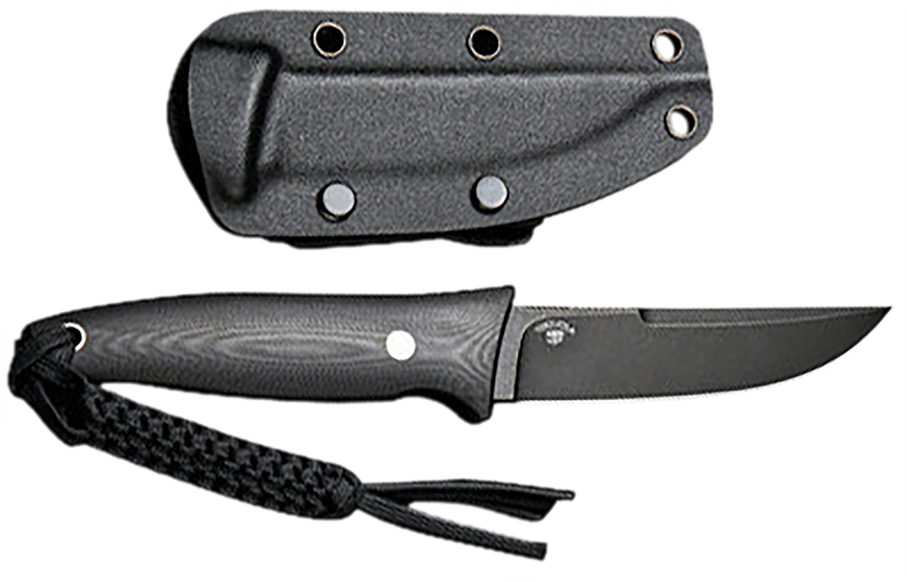 Civivi Knives C19046-3 Tamashii  4.07" Fixed Straight Back Plain Black Stonewashed D2 Steel Blade, 4.73" Black Textured G10 Handle