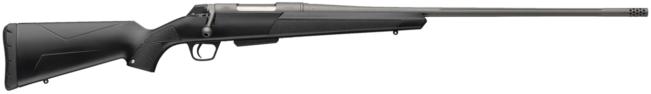 Winchester Repeating Arms 535801230 XPR Extreme 7mm Rem Mag 3+1 26" Tungsten Cerakote Fluted Threaded Barrel & Drilled & Tapped Steel Receiver, Fixed Black Synthetic Stock
