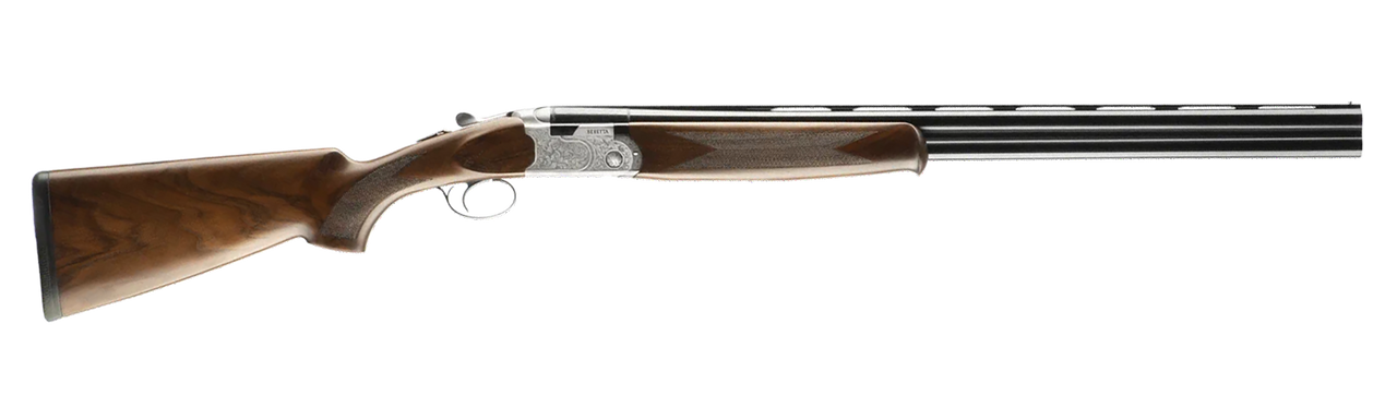 Beretta USA J686F2028 686 Silver Pigeon I 20 Gauge 3" 2rd 28" Blued Over/Under Vent Rib Barrel,  Silver Engraved Receiver, Fixed Grade II Walnut Wood Stock, Right Hand