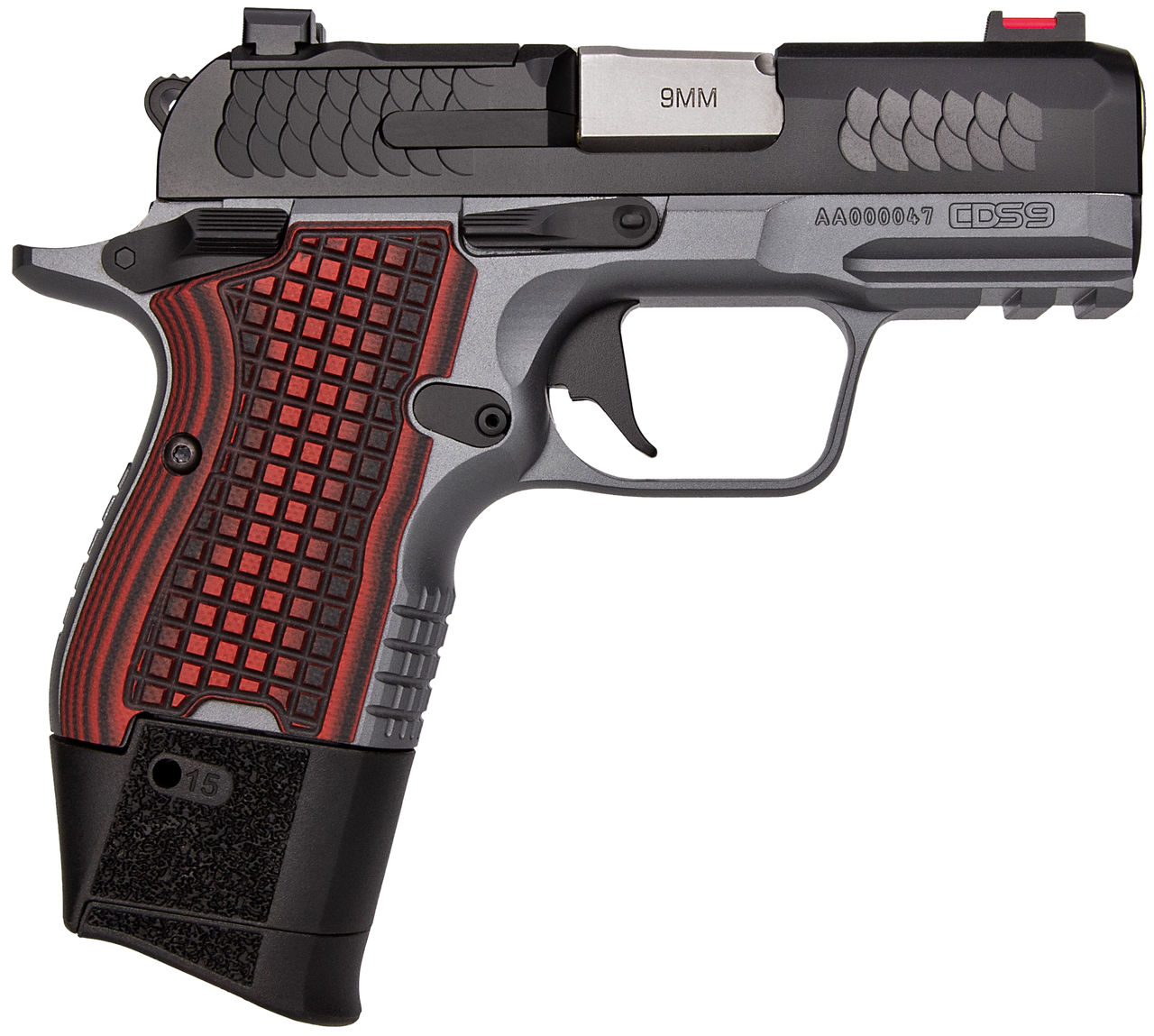 Kimber Mfg.,inc 3600003 CDS9  9mm 15rd 3.18" Black KimPro II Optic Ready Stainless Steel Slide Gray KimPro II G10 Grip