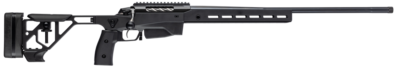 Tikka JRTXAGB31620 T3x Ace Game 308 Win 10+1 24" Fluted Threaded Barrel, Black Cerakote Picatinny Rail Aluminum Receiver, M-LOK Handguard, Adjustable Aluminum Stock, Black Polymer Grip