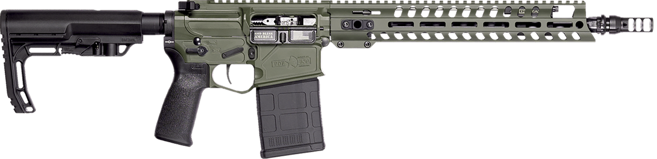 Patriot Ordnance Factory 02065 Rifle Rogue 308 Win 20+1 13.75" Olive Dark Green Cerakote