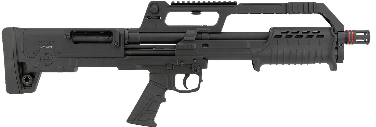 Escort HEBP12180101  BullTac 12 Gauge Pump 3" 5+1 18" Black Steel Barrel, Black Picatinny Rail Aluminum/Polymer Receiver, Bullpup w/Pistol Grip Synthetic Stock