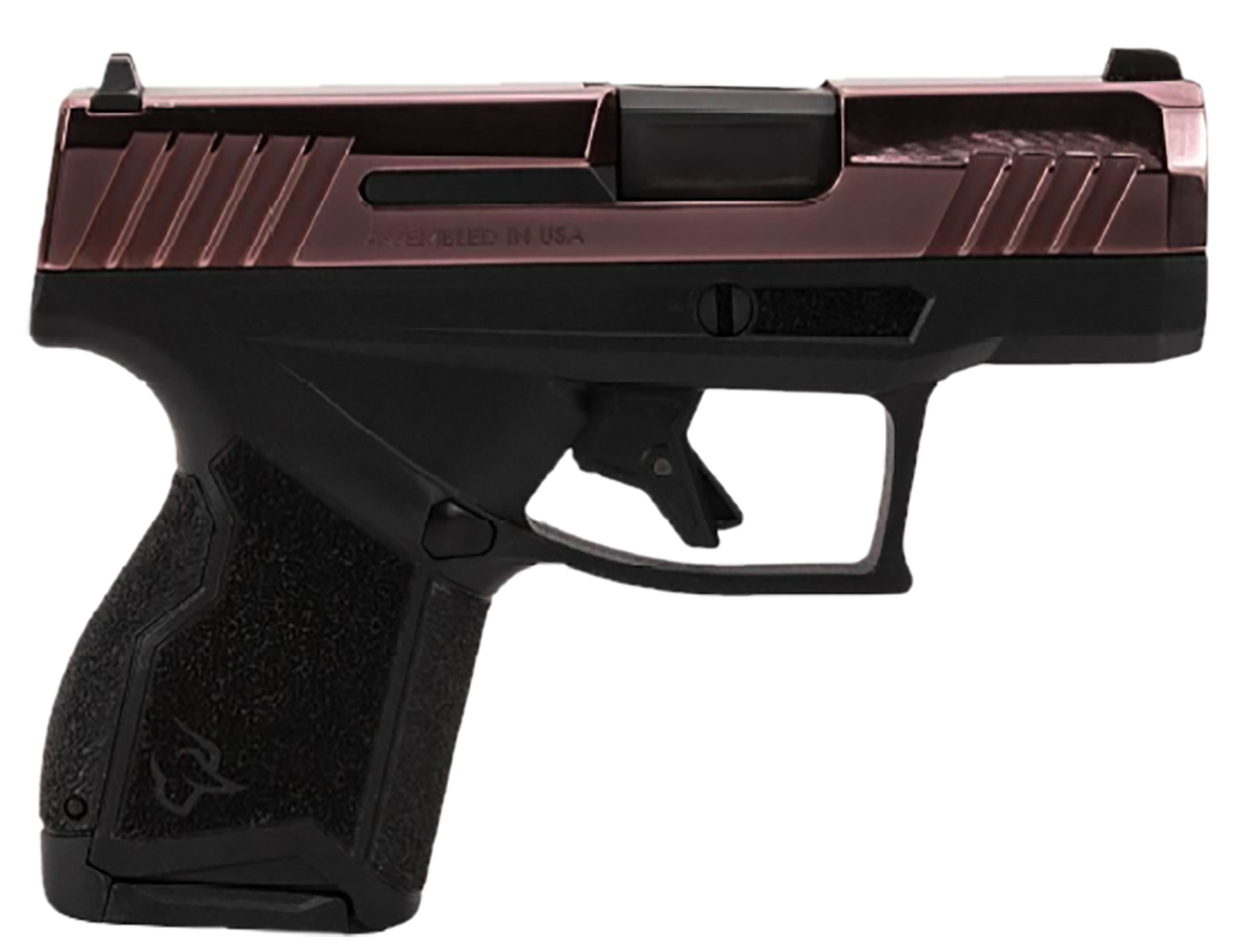 Taurus 1-GX4M931-10RG GX4  Micro-Compact Frame 9mm Luger 10+1 3.06" Satin Black DLC Stainless Steel Barrel, Rose Gold PVD Serrated Alloy Steel Slide, Matte Black Stainless Steel Frame, Textured Grip