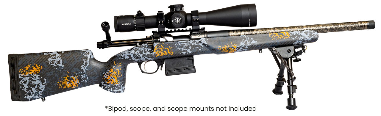 Horizon Firearms RF010A221814C18 Venatic Carbon 22 Creedmoor 18" Fluted Threaded Barrel, Drilled & Tapped Receiver, Arca Rail Forend, Iota EKO Carbon Fiber Stock