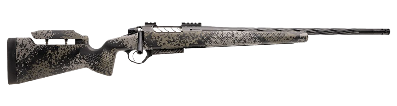 Seekins Precision 0011710245-F Havak PH3 300 PRC 22" Black Fluted Threaded Barrel, Black Picatinny Rail Steel Receiver, Adj Cheek Riser Mountain Shadow Synthetic Stock