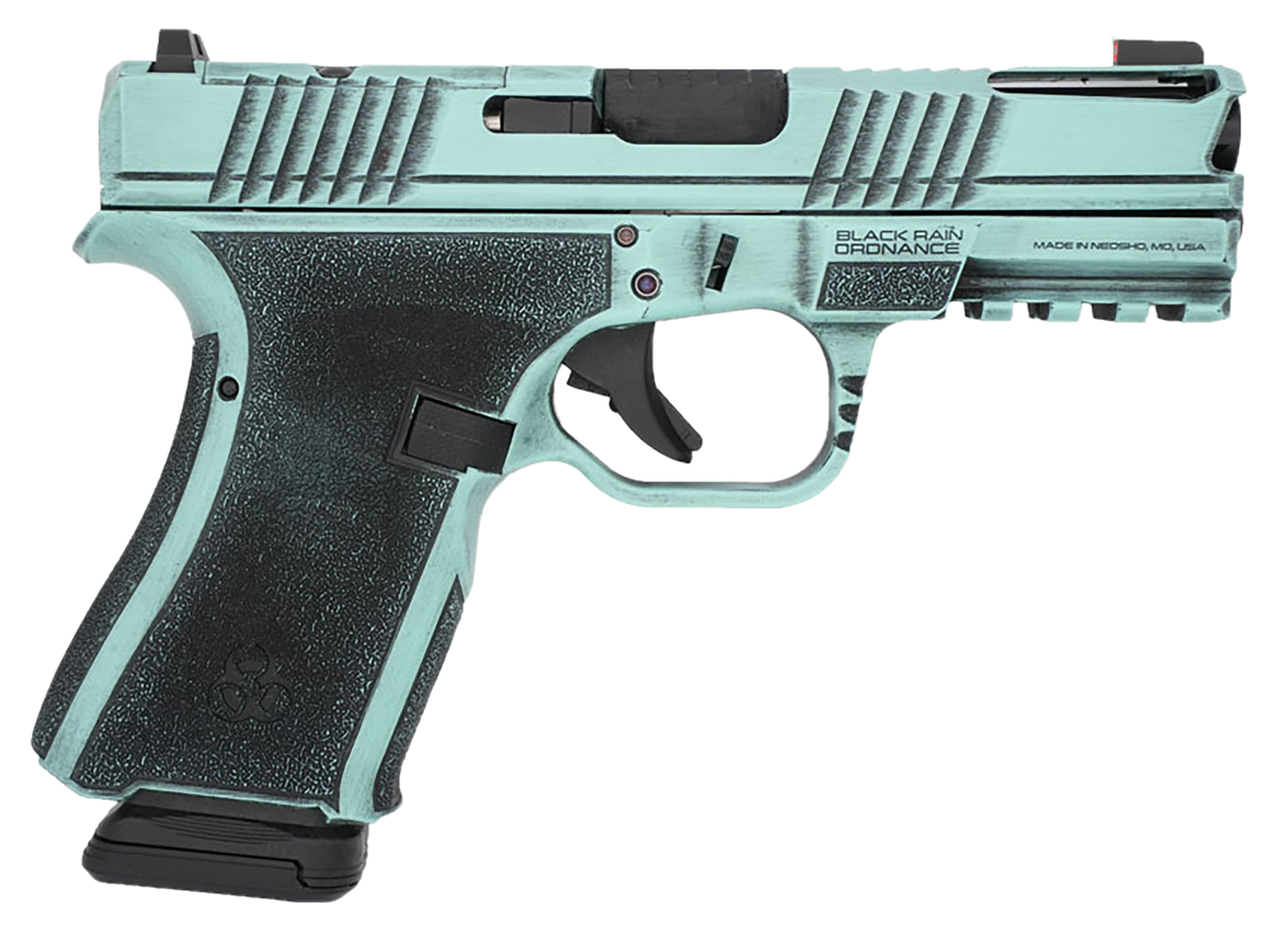 Black Rain Ordnance FLP9MMTBB   Compact Frame 9mm 15+1 4" Stainless Steel Slide