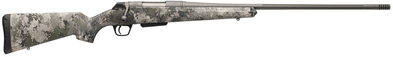 Winchester Repeating Arms 535800228 XPR Extreme 30-06 Springfield 3+1 24" Tungsten Cerakote Fluted Threaded Barrel & Drilled & Tapped Steel Receiver, Fixed TrueTimber VSX Synthetic Stock