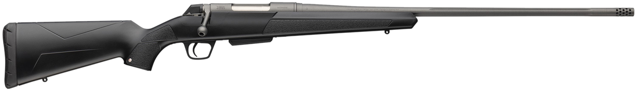 Winchester Repeating Arms 535801294 XPR Extreme 6.5 PRC 3+1 24" Tungsten Cerakote Fluted Threaded Barrel & Drilled & Tapped Steel Receiver, Fixed Black Synthetic Stock