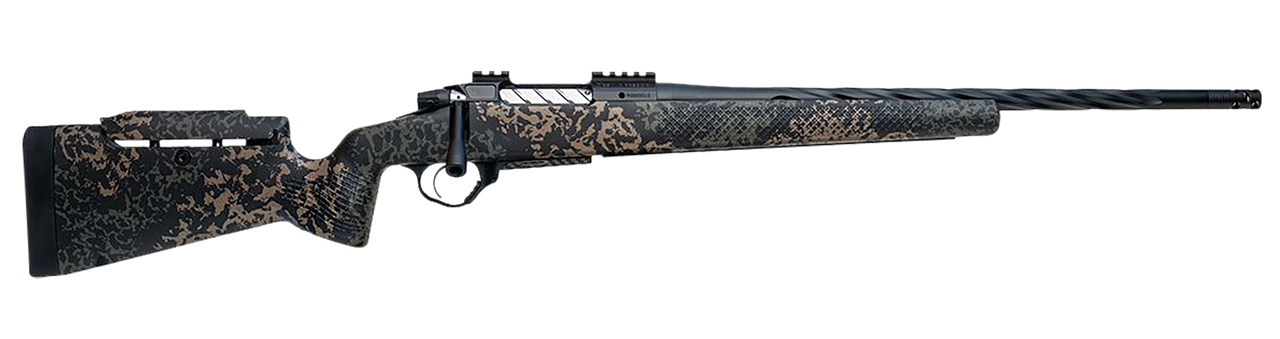 Seekins Precision 0011710279-F Havak PH3 300 Win Mag 22" Black Fluted Threaded Barrel, Black Picatinny Rail Steel Receiver, Adj Cheek Riser Woodland Shadow Synthetic Stock