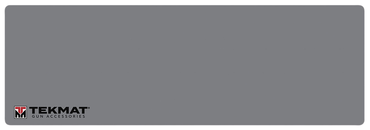 TekMat TEKR36TMLOGOGY  Cleaning Mat Gray Rubber 12" x 36" TEKMAT Logo Illustration