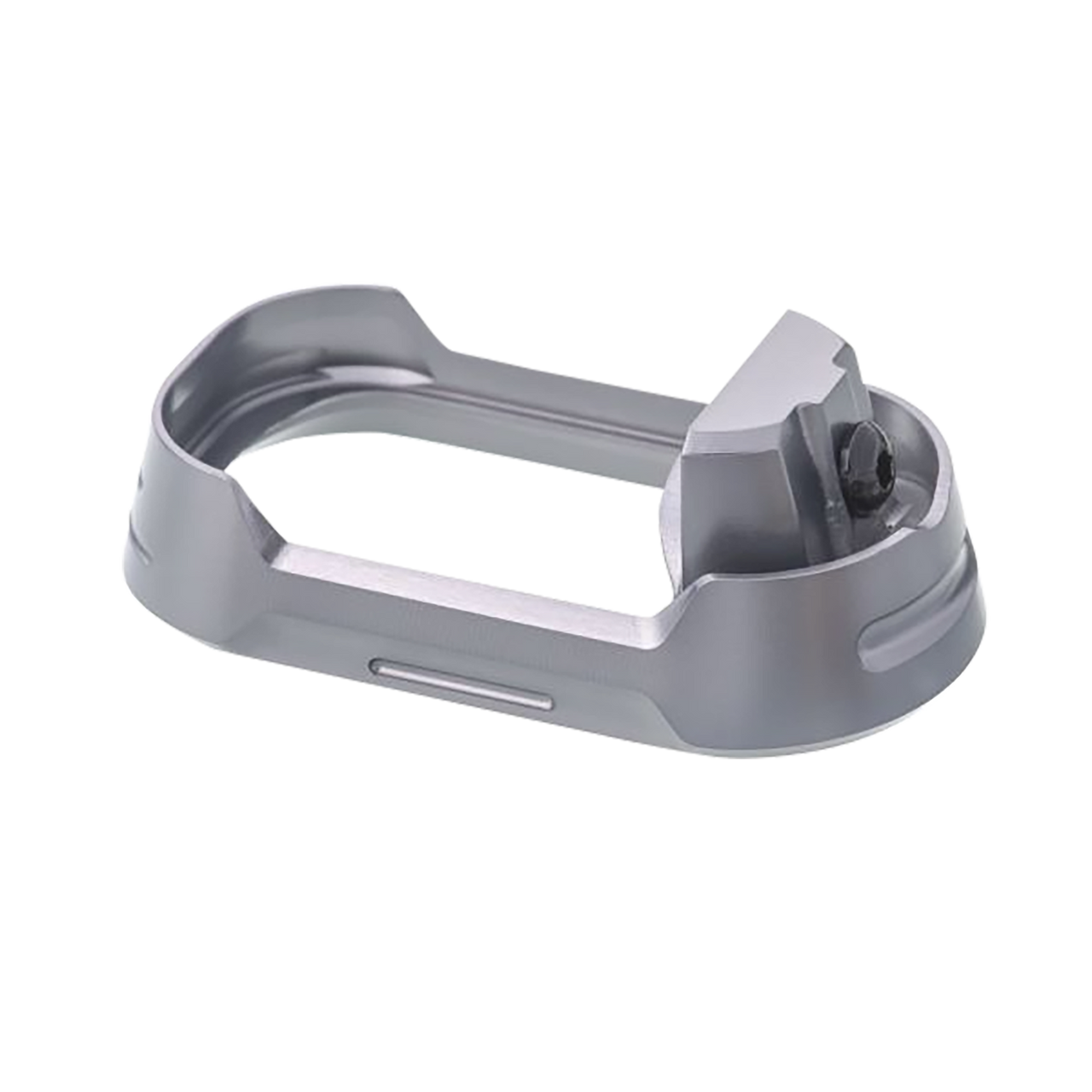 Tyrant CNC TDG17MWG4GREYBLACKSCRE  Magwell Fits Glock 17 Gen4 Grey Aluminum