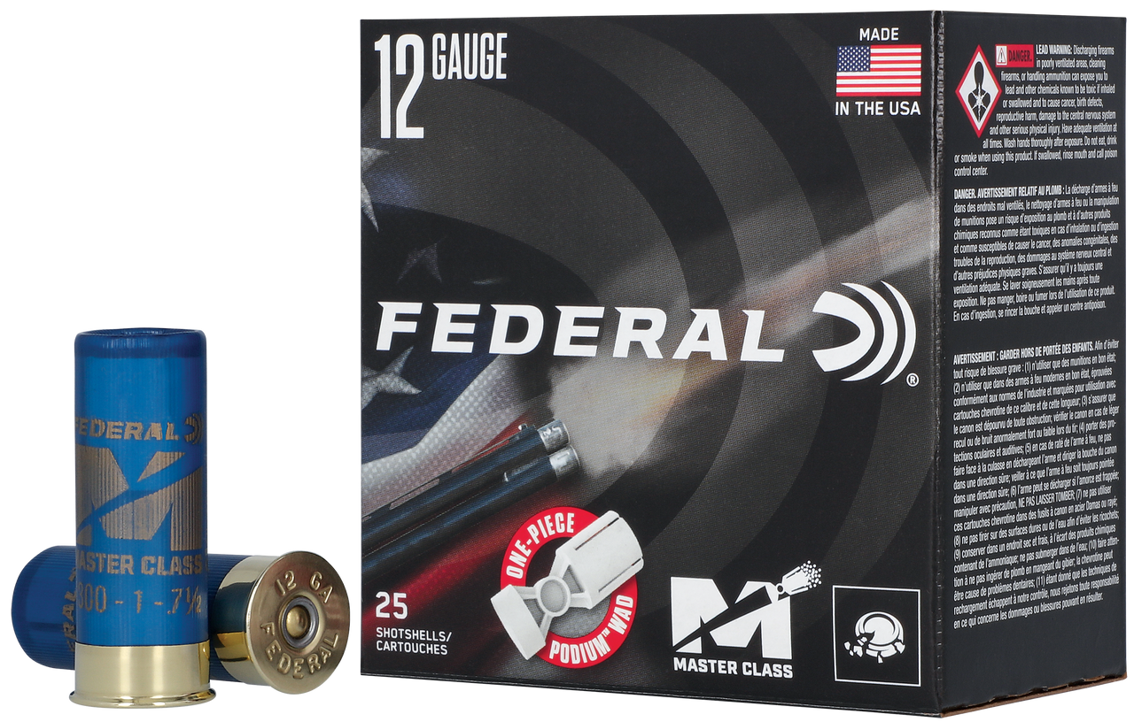 Federal MC12HC175 Master Class  12Gauge 2.75" 1oz 7.5Shot 25 Per Box/10 Case